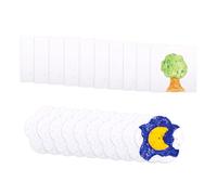 20pcs Feuilles de Papier Mousse Texturé Magique, Carrées et Florales Pâte Bois et Coton Papier Mousse Blanc Texturé pour Peinture pour Loisirs Créatifs Œuvres d'Art Peinture à Effet 3D