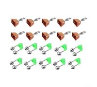 20pcs Fishing Rod Alarm Indicators Copper Look Sensitive | Sensitive bite detection, pour crisp ringing sound, pour instant hook setting response, copper look finish