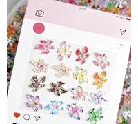 20pcs Flower Nails Charmes Hibiscus Résine Ongles Élégants Embellissement De La Mode Art Pour Les Créations Artistiques Uniques Ongles En Résine