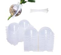20PCS Germoir Boule de Marcottage Aerien,Mini Serre Pour Semis Godets de Repiquage Germer Pour Plante Germer Intérieur Extérieur Matériel Pour Serre et Semis Bouturage Boule Marcottage Kit Germination