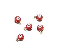 20pcs Gold Star Eyes Perles Charmes pour bijoux de bricolage Collier Accessoires Bracelet Résultats Fournitures-37515 (Couleur: Ropink)