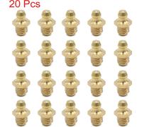 20pcs Graisseur Droit M8x1.25 Filetage Raccord Graisseur Laiton pour Auto Moto