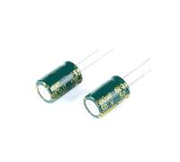20pcs High Frequency Aluminium Electrolytic Capacitor 10V 16V 25V 35V 50V 63V 100V 1UF~3300UF Capacitance Low Resistance DIP NWPNLXEA(63V 47UF)