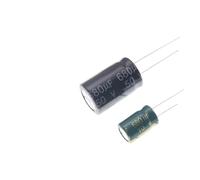 20pcs In-line aluminum electrolytic capacitor 680UF 10V 16V 25V 35V 50V 63V 450V 8x12 10x17 green gold high frequency NWPNLXEA(10V 8x12)