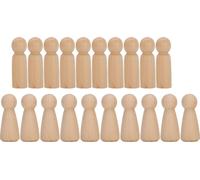 20pcs Innovative Marionette Crafts Ornament Diy Toy bois pour la communauté familiale / scolaire JM01895