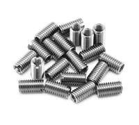 20pcs inserts filetés M8 à M6, insert de réparation de filetage autotaraudeur, outil de réparation de vis à insert fileté à fente en acier inoxydable, filetage interne métrique