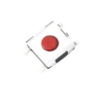 20PCS Interrupteur tactile 6 * 6 * 2.5MM SMD Interrupteurs à bouton-poussoir 5 broches Pieds Interrupteur tactile Rouge 6X6x2.5