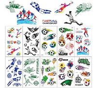 20pcs Kids Tattoo Football Tattoo Sticker Sticker, Football Sticker Tattoo, Tattoo temporaire pour les enfants Birthday Party Football Party,
