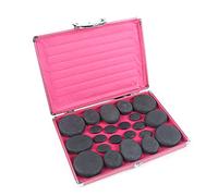 20PCS Kit de Massage aux Pierres Chaudes Portable Avec Boîte Chauffante, Hot Stone Massage Set Ensemble Massage Aux Pierres Chaudes, Pierres de Massage Chaudes en Basalte Pour Spa, Massothérapie