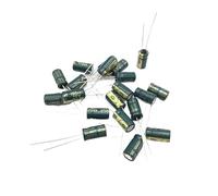 20pcs/lot 25V 100UF 6x12mm high frequency low impedance aluminum electrolytic capacitor 100uf 25v