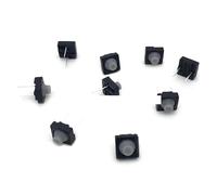20pcs/lot 8 * 8 2 Pin feet 8 * mm conductive key switch silent silicone button tact Switch no sound