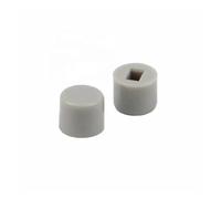 20pcs/lot A28 Self-locking Switch Cap Size 6 * 5mm Key Cover Suit for 5.8/7/8/8.5 Self-locking Switch Keys Rectangle Hole 3x2mm NWPNLXEA(Gray)