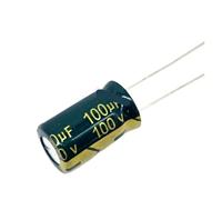 20pcs/lot BC13 high frequency low impedance 100v 100UF aluminum electrolytic capacitor size 10 * 13 100UF 20%