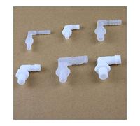 20pcs / lot M6 ~ M12 Filetage mâle à 4~10 mm de qualité Alimentaire PP coude Connecteurs Aquarium Fish Tank Tuyau Joints Pompe à air Aérateur Raccords(M10 8mm Elbow)