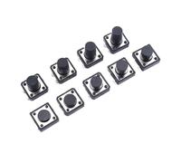 20pcs / lot momentary touch push button switch 12 * 12 * 4.3/5/6/8/9/10/11/12/13/14mm 4 pin on/off DIP button NWPNLXEA(Large)