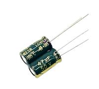 20pcs/lot P72 high frequency low impedance 50v 47UF aluminum electrolytic capacitor size 6 * 12 47UF 20% AUOQKQUT