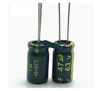 20pcs/lot Q07 high frequency low impedance 63V 47UF aluminum electrolytic capacitor size 6 * 12mm 47UF 20% EKFBQBGW