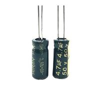20pcs/lot S24 high frequency low impedance 50v 4.7UF aluminum electrolytic capacitor size 5 * 11 4.7UF 20% NWPNLXEA