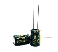 20pcs/lot s92 25V 330UF Low ESR/Impedance high frequency aluminum electrolytic capacitor size 8 * 12 330UF25V 20% EKFBQBGW