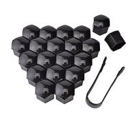 20Pcs LugCap Lug Nut Cover 17mm Car Wheel Center Bolt Covers Nut Cap Removal Tool Kit Vis Protector Dust Proof For Black Lug Nut Covers 17mm Thread On Wheel Nut Caps Wheel Nut Bolt Cover