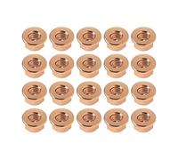 20pcs M10 Collecteur d'échappement Écrous Hexagonaux en Cuivre Plaqué Autobloquant Hexagonal pour 18301737774 Voiture