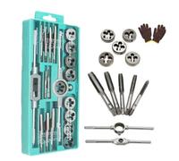 20PCS M3- Male Thread Screw Threading Tap and Die Set Professional Mechanical Tools Kit for DIY