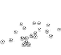 20Pcs M4 Threaded Ball Stainless Steel Drilling Trimming Bead for 3D Printer Magnetic Joints
