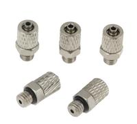 20Pcs M5 4 Mm Pneumatic Push Raccord, Connecteur MâLe Droit, Tuyau à Air Cuivre à Haute Pression Coupleur Rapide Pour Les SystèMes Pneumatiques