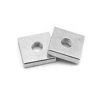 20pcs M5 M6 M8 Écrou carré M5x20x4 Couleur en Acier en Carbone GB39 DIN 562(M8x20x4)