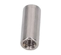 20Pcs M5x0.8 Écrous d'accouplement à filetage femelle, Écrous ronds de connecteur de tige d'acier inoxydable 304 0.79 inch