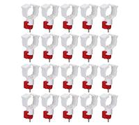 20pcs Mamelons d'abreuvoir de Poulet, Mangeoire à Mamelons de Poulet Polyvalente Bec à Boire Automatique Abreuvoirs latéraux horizontaux pour Volaille Canard Oiseau Utilisation en