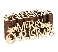 20pcs Merry Christmas Sign Pignable Wood Sign with Corde suspendu Christmas Ornaments for Tree Home Decor, Woodcrafts