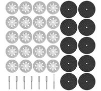 20pcs Mini Disque Diamant À Tronçonner Et 10pcs Mini Disque De Coupe En Résine,Disque Dremel Pour Metal Avec 6pcs Mandrin De 3mm,Dremel Accessoires Pour Couper Bois,Métal,Plastique,Pierre