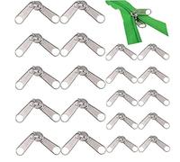 20pcs Mix 3 5 Slider À Fermeture Éclair Couleur Argent Double Tête Reversible Curseur Zip Vêtements Vêtements Attaches Accessoires