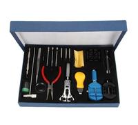 20Pcs Montre kit de réparation outil avec mallette (Taille: 34cm par 22.5cm par 4cm, Couleur: Argent)