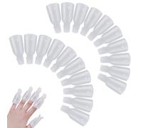 20pcs Nail trempage des clips, Clips de dissolvant de vernis à ongles 2x0, 8 pouces, dissolvant réutilisable, Polon gel facile à utiliser pour femmes Girl Supplies Gel