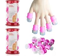 20pcs Nail trempage des clips, dissolvant pratique de vernis à ongles pratique, Plastic Gel Polon Fabrice Off Remover Cleaner Wrap Clip Cap Cap..