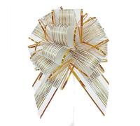 20pcs Noeuds d'emballage Cadeau, Nœuds Automatiques Grand 17cm, Nœuds de Noël en Ruban à Tirer, Nœuds Ruban Blanc, Noeuds à Tirer pour Mariage Fête Décoration de Voiture, Maison, Fleuriste, Cadeaux