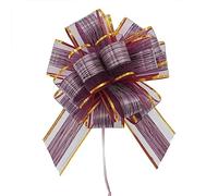 20pcs Noeuds d'emballage Cadeau, Nœuds Automatiques Grand 17cm, Nœuds de Noël en Ruban à Tirer, Nœuds Ruban Café, Noeuds à Tirer pour Mariage Fête Décoration de Voiture, Maison, Fleuriste, Cadeaux