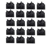 20Pcs Noir Serre-Câble en Plastique Réglable -Adhésif Pinces pour Câbles de Voiture