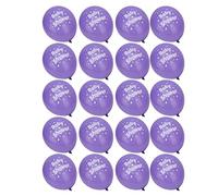 20pcs numéro 40 ballons en latex 12 pouces pour le 40e anniversaire des décorations de fête d'anniversaire dans les couleurs noir et or (Rosa)
