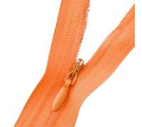 20Pcs Nylon Invisible Zipper Coil Bulk #3 Zippers for Tailor DIY Sewing Garment Home Textile 30 Colors 15/28/35/40/45/50/60cm(Orange,Full length 28cm)