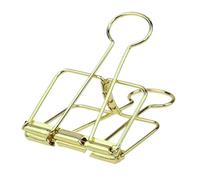 20PCS Paper Metal Diary Clip Office Kawaii Binder Note Stationery Clips Notebook Cute pour le bureau, les notes(Gold-20PCS)