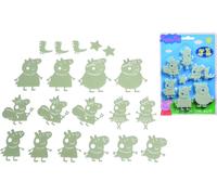 20pcs Peppa Pig GID Set 2,5-7cm