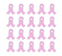 20PCS Pins Octobre Rose Broché Ruban Rose Broches pour Sensibilisation au Cancer du Sein en Métal Accessoires Solidaires et Élégants pour Les Activités de Soutien Aux Soins des Femmes (6X4CM)