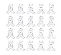 20PCS Pins Octobre Rose Broché Ruban Rose Broches pour Sensibilisation au Cancer du Sein en Métal Accessoires Solidaires et Élégants pour Les Activités de Soutien Aux Soins des Femmes (20PCS, 6X4CM)