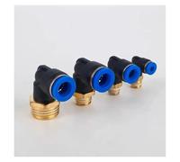 20pcs PL Elbow Pneumatic Fitting 1/4 3/8 1/2 1/8 Male Thread Air Quick Connector L Shape Push In Hose OD 6mm 8mm 10mm 12mm(PL8-03)