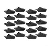 20pcs Plastic Tarp Clips Crocodile Clamp 20pcs Plastic Tarp Clips(20pcs) | 20-pack , crocodile tooth design, strong bite force, windproof fixation, black plastic