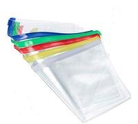 20PCS Pochette Navette avec Fermeture ZIP, A4 Pochettes Porte-documents/Pochettes à Dossiers/Chemises/Sac de Fchier en Plastique, Pour Documents de Bureau/École, Vert