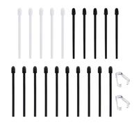 20pcs Pointes de Rechange pour Stylet pour BOOX, 2 Matériaux Remplacement pour Stylet avec 2pcs Pinces Compatibles avec BOOX Pen Plus Pen2 Pro Max Lumi2 Note Air2 Note 5 Nova Air C